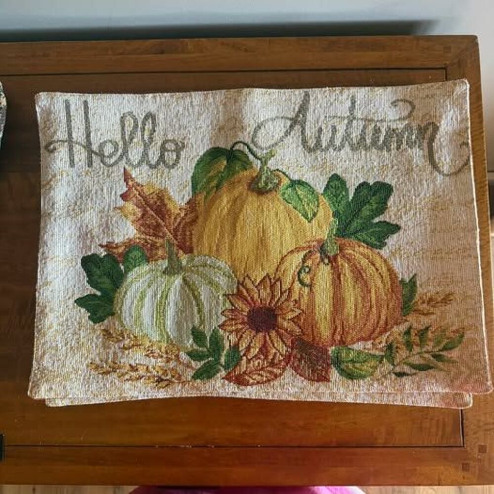 Set of 4 Hello Autumn Tapestry Placemats